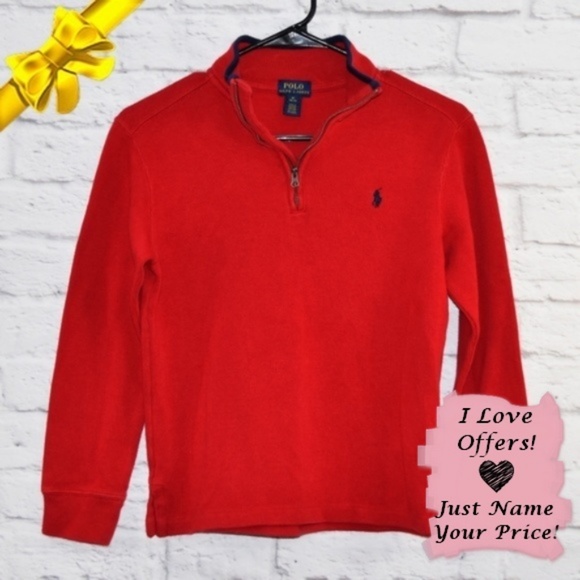 Polo Ralph Lauren Other - Polo Ralph Lauren Boys 1/4 Zip Sweater #0kh6p1b4a